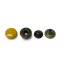 Orange Nickel Press Stud, Antique Brass, 14 mm