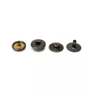 Orange Nickel Press Stud, Antique Brass, 14 mm
