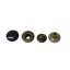 Dark Blue Antique Brass Press Stud, 14 mm