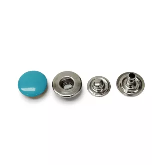 Turquoise Nickel Press Stud, 14 mm