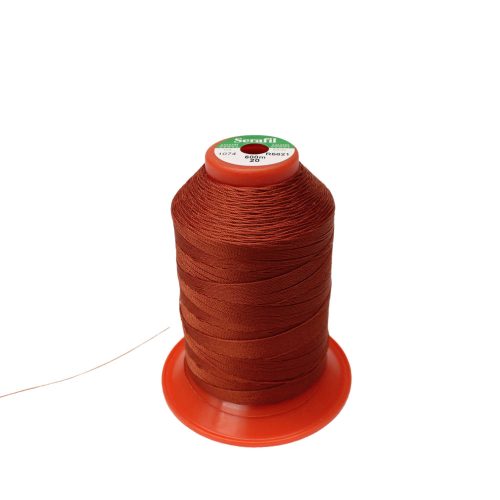 THREAD FOR LEATHER SEWING, Dark orange, 20