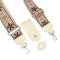 Beige Leather Flap & Adjustable Strap Set 