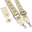 Beige Leather Flap & Adjustable Strap Set 
