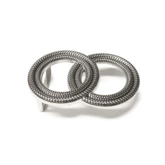Decorative Women's Belt Buckle with Button Stud Closure