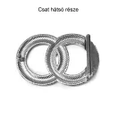 Decorative Women's Belt Buckle with Button Stud Closure