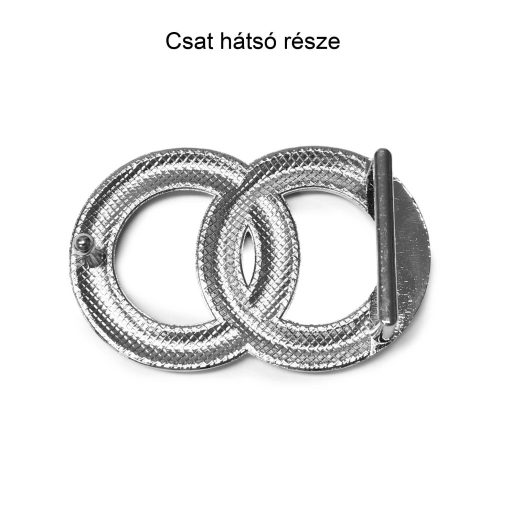 Decorative Women's Belt Buckle with Button Stud Closure