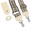Beige Leather Flap & Adjustable Strap Set 