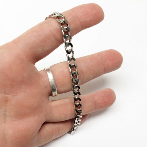 Handbag Chain, Nickel, 6 mm x 8 mm