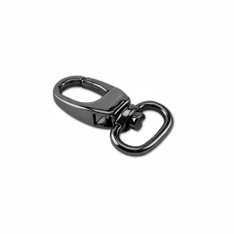 Snap Hook 15 mm. Black Nickel