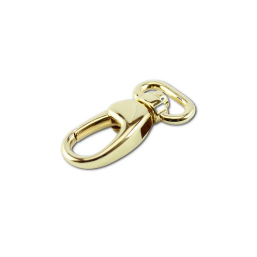 carabiner, 15 mm. Gold