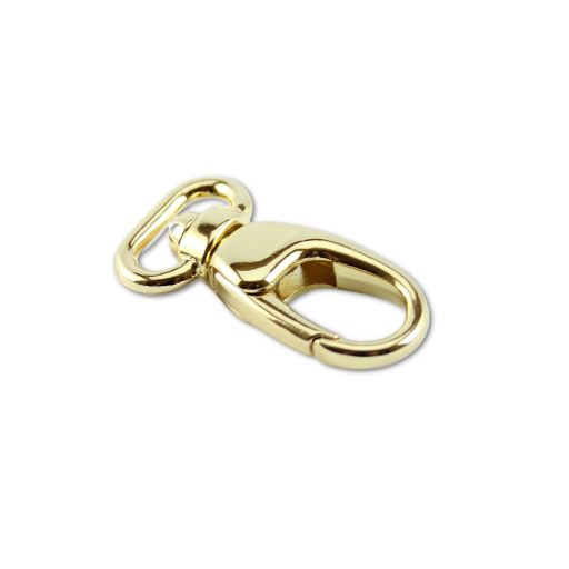 carabiner, 15 mm. Gold
