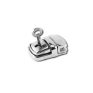 Tuck Lock with Key, Nickel, 42 mm x 28 mm