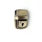 Tuck Lock with Key, Antique, 42 mm x 28 mm