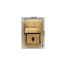 Tuck Lock with Key, Antique, 42 mm x 28 mm