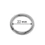 Key Ring, Nickel, 22 mm