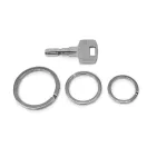 Key Ring, Nickel, 22 mm
