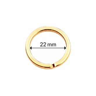 Key Ring, Gold, 28 mm