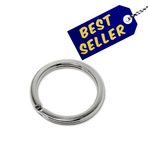 Key Ring, Nickel, 33 mm