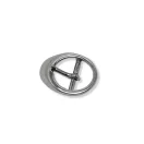 Round Women’s Belt Buckle, 25 mm, Nickel