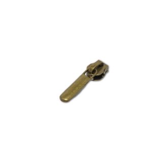   Zipper Slide with Pull, Antique, for 5 mm Plastic Zipper - RT10