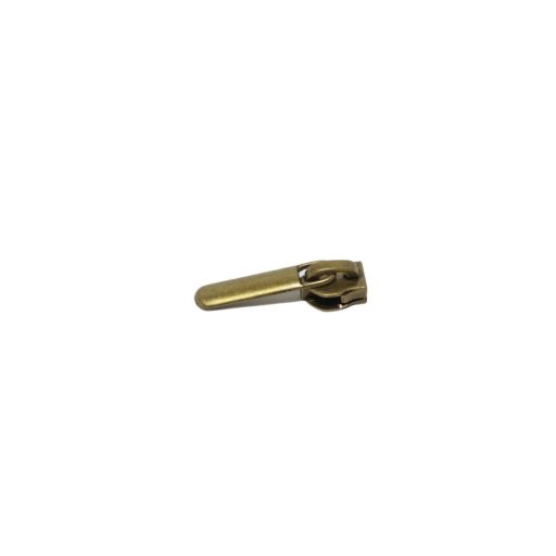 Zipper Slide with Pull, Antique, for 5 mm Plastic Zipper - RT10