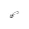 Zipper Slider, Nickel, for 5 mm Plastic Zipper