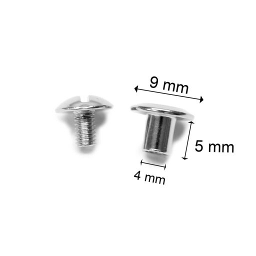 Belt Screw 9x5 mm, Nickel