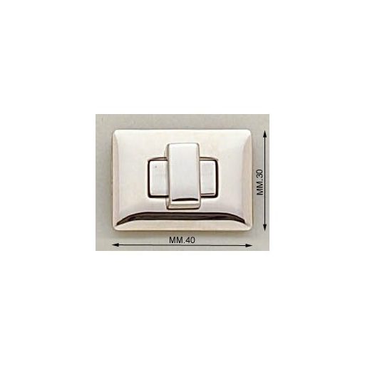 Turning Lock, Nickel, 40 mm x 30 mm