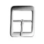 Square Double Buckle, Nickel Finish 25 mm