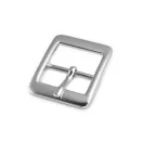 Square Double Buckle, Nickel Finish 25 mm