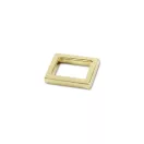 Zinc Alloy Angular Handbag Strap Holder, 15 mm, Gold