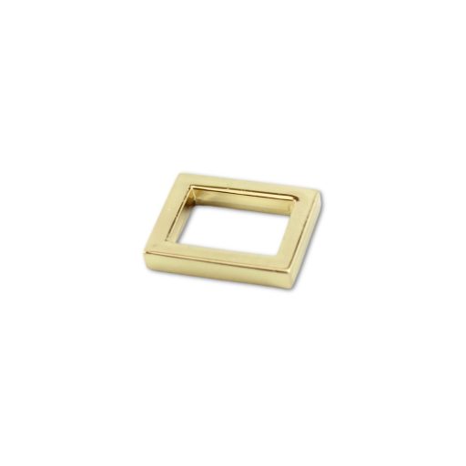 Zinc Alloy Angular Handbag Strap Holder, 15 mm, Gold