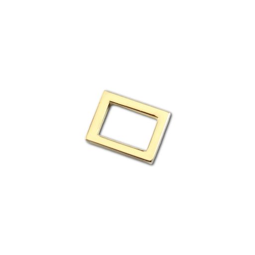 Zinc Alloy Angular Handbag Strap Holder, 15 mm, Gold