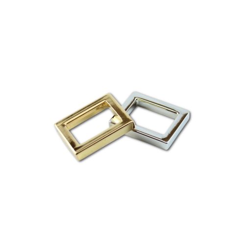 Zinc Alloy Angular Handbag Strap Holder, 15 mm, Gold