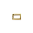 Zinc Alloy Angular Handbag Strap Holder, 15 mm, Gold