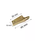 D-ring Handbag Strap Holder in Pair, Nickel