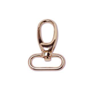 Snap hook 30 mm, Rose Gold