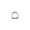 Iron D-ring, 12 mm, Nickel