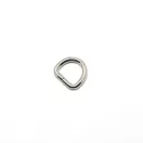 Iron D-ring, 12 mm, Nickel