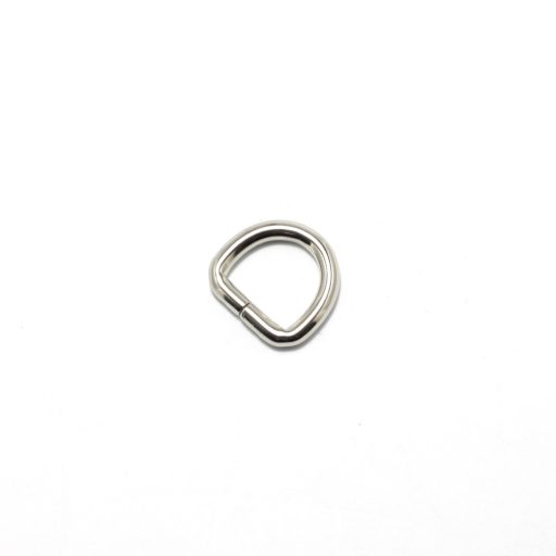 Iron D-ring, 12 mm, Nickel