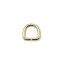 Iron D-ring, 12 mm, Gold