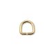 Iron D-ring, 12 mm, Gold