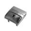 Silver-Coloured Briefcase Lock with a Key
