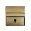 Antique Brass Coloured Key Lock for Briefcase 