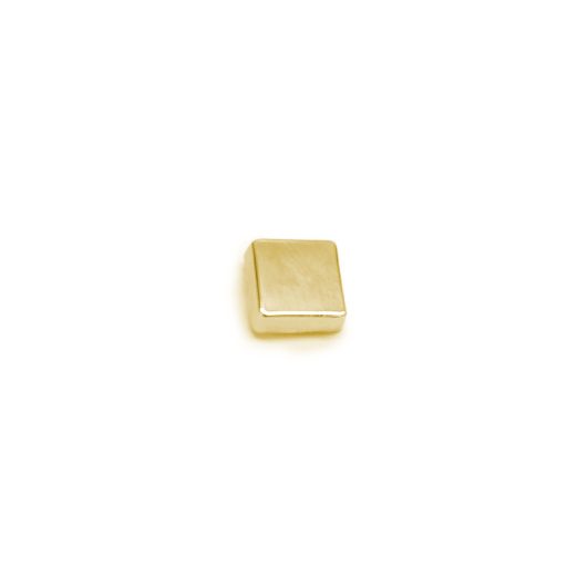 Square Design Rivet, 9x9 mm, Gold Colour