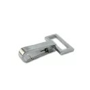 Fix carabiner, Nickel, 30 mm