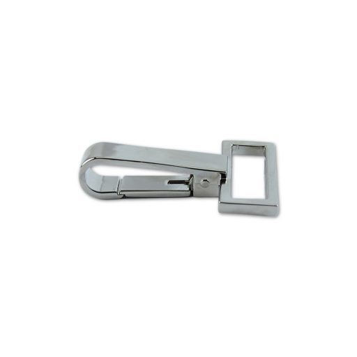Fix carabiner, Nickel, 30 mm