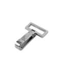 Fix carabiner, Nickel, 30 mm