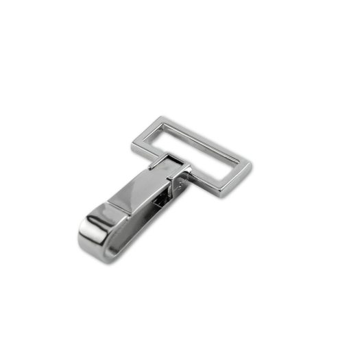 Fix carabiner, Nickel, 30 mm