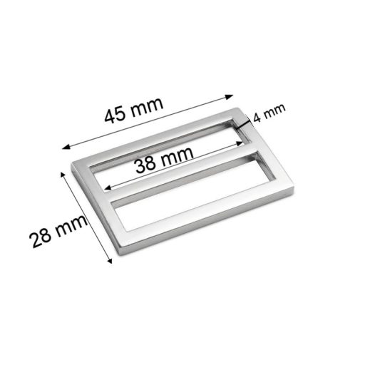 Flat fix Tri-Glide Slide, 38 mm, Nickel